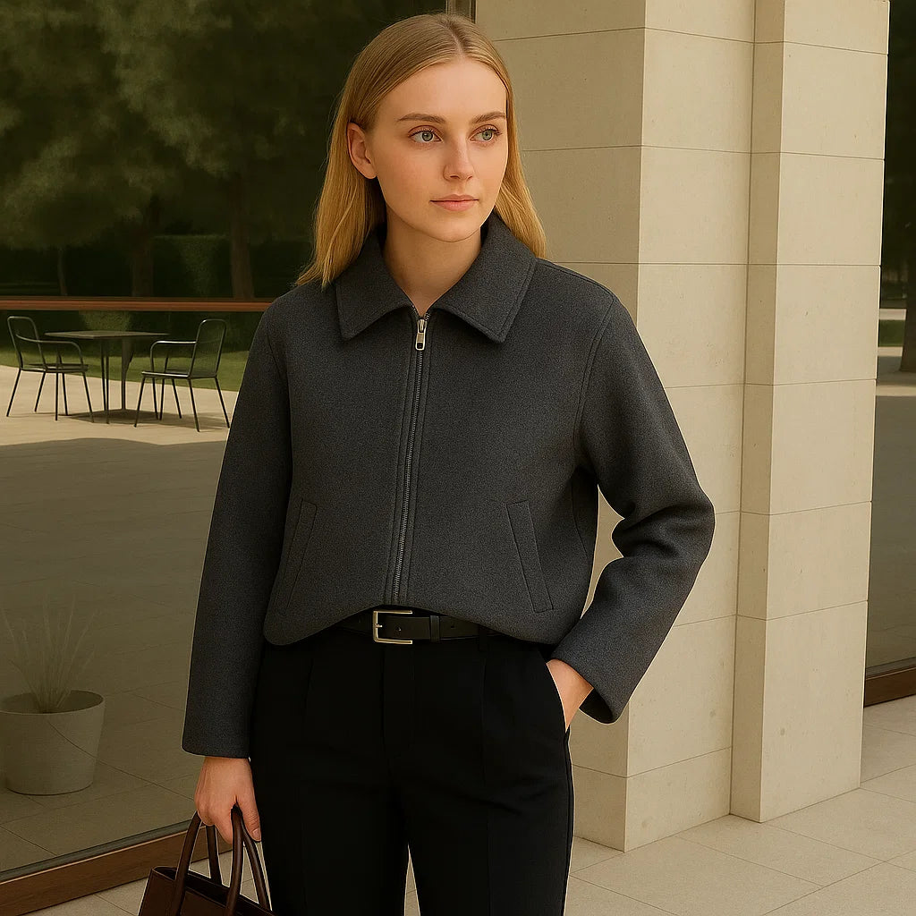 Dalvyn | Zip-Up Woolen Coat