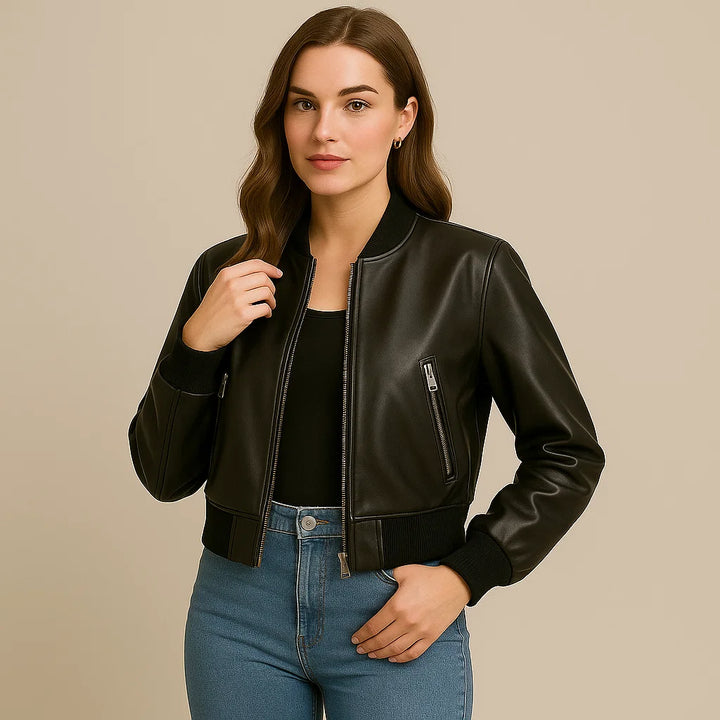 Dalvyn | Faux Leather Biker Jacket
