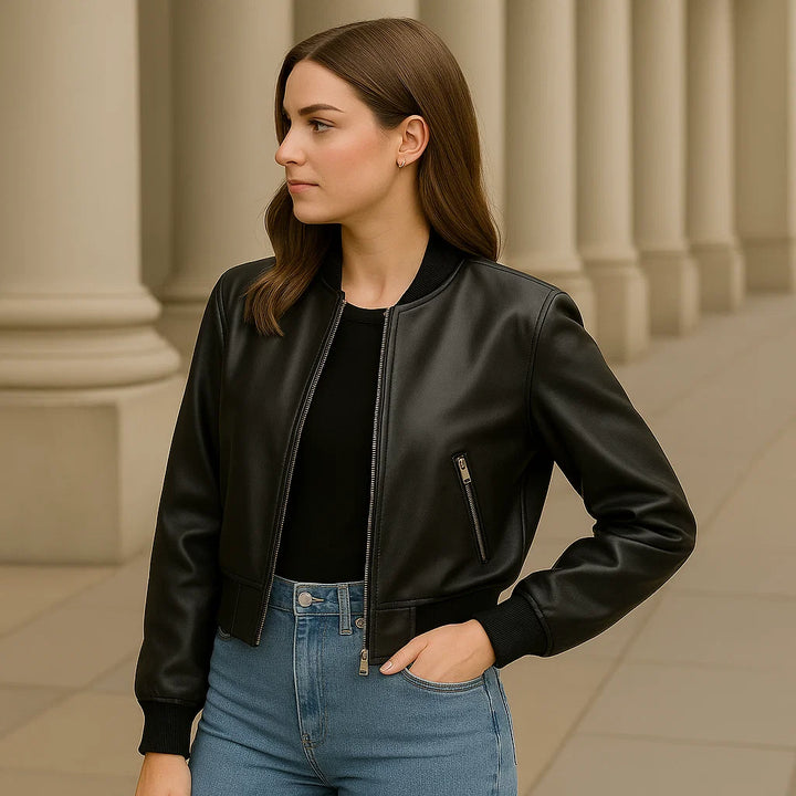 Dalvyn | Faux Leather Biker Jacket