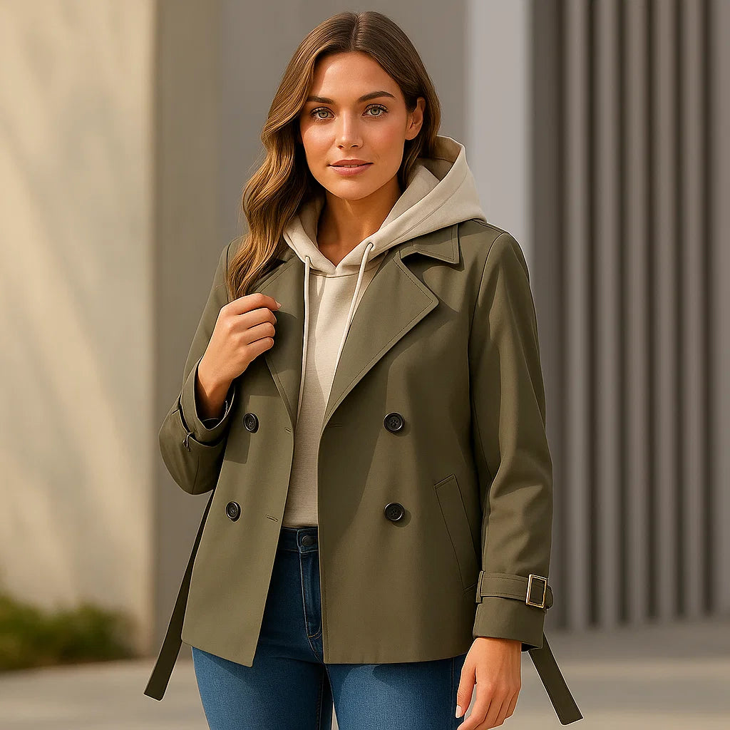Dalvyn | Flowy Belted Trench Coat
