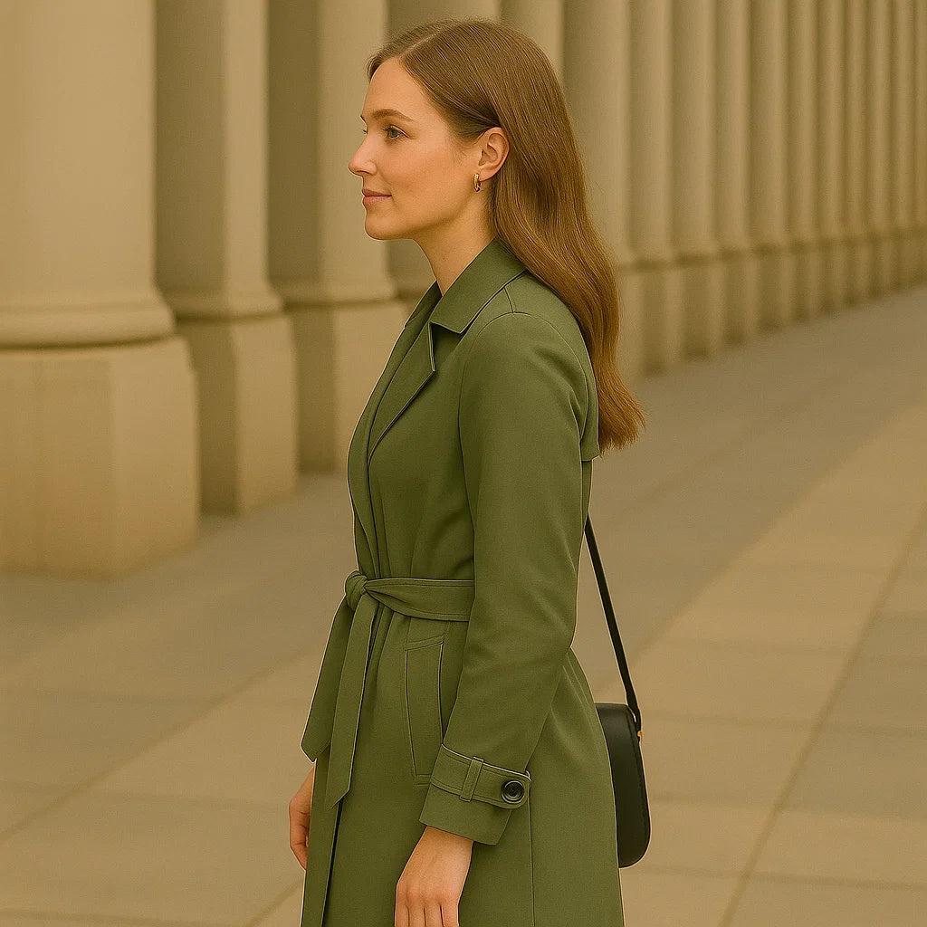 Dalvyn | Belted Double-Breasted Trench