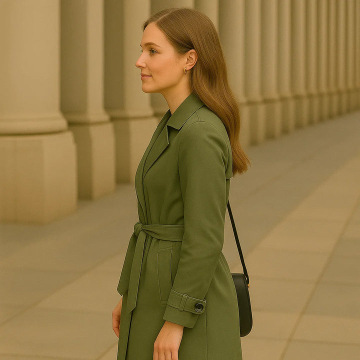 Dalvyn | Belted Double-Breasted Trench